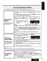 Предварительный просмотр 29 страницы Panasonic CQDF802U - AUTO RADIO/CD DECK Operating Instructions Manual