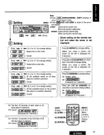 Предварительный просмотр 37 страницы Panasonic CQDF802U - AUTO RADIO/CD DECK Operating Instructions Manual