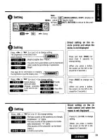 Предварительный просмотр 39 страницы Panasonic CQDF802U - AUTO RADIO/CD DECK Operating Instructions Manual