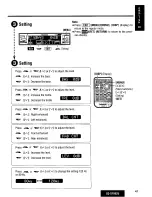 Предварительный просмотр 41 страницы Panasonic CQDF802U - AUTO RADIO/CD DECK Operating Instructions Manual