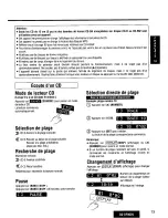 Предварительный просмотр 73 страницы Panasonic CQDF802U - AUTO RADIO/CD DECK Operating Instructions Manual