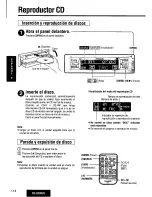 Предварительный просмотр 114 страницы Panasonic CQDF802U - AUTO RADIO/CD DECK Operating Instructions Manual