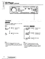 Preview for 24 page of Panasonic CQDF903U - Sirius® Radio-Ready CD... Operating Instructions Manual