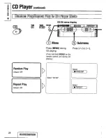 Preview for 28 page of Panasonic CQDF903U - Sirius® Radio-Ready CD... Operating Instructions Manual