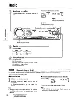 Preview for 112 page of Panasonic CQDF903U - Sirius® Radio-Ready CD... Operating Instructions Manual