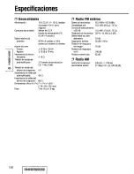 Preview for 152 page of Panasonic CQDF903U - Sirius® Radio-Ready CD... Operating Instructions Manual