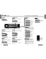 Предварительный просмотр 2 страницы Panasonic CQDFX403U - AUTO RADIO/CD DECK Operating Instruction