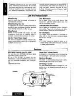 Предварительный просмотр 4 страницы Panasonic CQDFX883U - AUTO RADIO/CD DECK Operating Instructions Manual