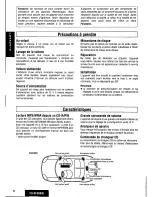 Предварительный просмотр 8 страницы Panasonic CQDFX883U - AUTO RADIO/CD DECK Operating Instructions Manual