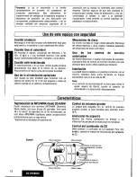 Предварительный просмотр 12 страницы Panasonic CQDFX883U - AUTO RADIO/CD DECK Operating Instructions Manual