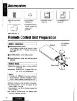 Предварительный просмотр 16 страницы Panasonic CQDFX883U - AUTO RADIO/CD DECK Operating Instructions Manual