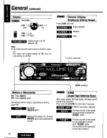 Предварительный просмотр 18 страницы Panasonic CQDFX883U - AUTO RADIO/CD DECK Operating Instructions Manual