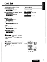 Предварительный просмотр 19 страницы Panasonic CQDFX883U - AUTO RADIO/CD DECK Operating Instructions Manual