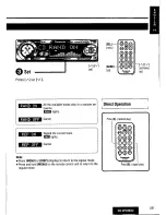 Предварительный просмотр 29 страницы Panasonic CQDFX883U - AUTO RADIO/CD DECK Operating Instructions Manual