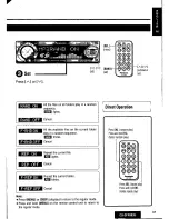 Предварительный просмотр 31 страницы Panasonic CQDFX883U - AUTO RADIO/CD DECK Operating Instructions Manual