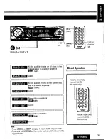 Предварительный просмотр 35 страницы Panasonic CQDFX883U - AUTO RADIO/CD DECK Operating Instructions Manual