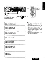 Предварительный просмотр 37 страницы Panasonic CQDFX883U - AUTO RADIO/CD DECK Operating Instructions Manual