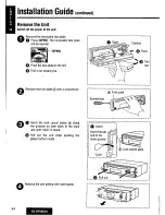 Предварительный просмотр 54 страницы Panasonic CQDFX883U - AUTO RADIO/CD DECK Operating Instructions Manual