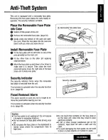 Предварительный просмотр 55 страницы Panasonic CQDFX883U - AUTO RADIO/CD DECK Operating Instructions Manual