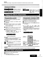 Предварительный просмотр 67 страницы Panasonic CQDFX883U - AUTO RADIO/CD DECK Operating Instructions Manual