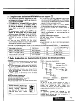 Предварительный просмотр 73 страницы Panasonic CQDFX883U - AUTO RADIO/CD DECK Operating Instructions Manual