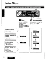 Предварительный просмотр 76 страницы Panasonic CQDFX883U - AUTO RADIO/CD DECK Operating Instructions Manual