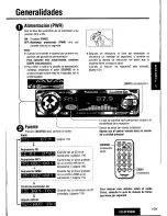 Предварительный просмотр 109 страницы Panasonic CQDFX883U - AUTO RADIO/CD DECK Operating Instructions Manual