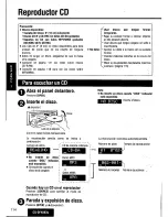 Предварительный просмотр 114 страницы Panasonic CQDFX883U - AUTO RADIO/CD DECK Operating Instructions Manual