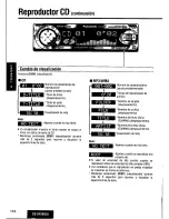 Предварительный просмотр 116 страницы Panasonic CQDFX883U - AUTO RADIO/CD DECK Operating Instructions Manual