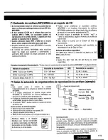 Предварительный просмотр 119 страницы Panasonic CQDFX883U - AUTO RADIO/CD DECK Operating Instructions Manual