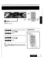 Предварительный просмотр 121 страницы Panasonic CQDFX883U - AUTO RADIO/CD DECK Operating Instructions Manual