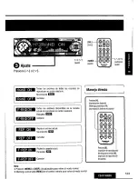 Предварительный просмотр 123 страницы Panasonic CQDFX883U - AUTO RADIO/CD DECK Operating Instructions Manual