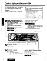 Предварительный просмотр 124 страницы Panasonic CQDFX883U - AUTO RADIO/CD DECK Operating Instructions Manual