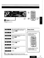 Предварительный просмотр 127 страницы Panasonic CQDFX883U - AUTO RADIO/CD DECK Operating Instructions Manual