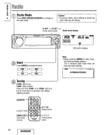 Предварительный просмотр 20 страницы Panasonic CQDFX972U - AUTO RADIO/CD DECK Operating Instructions Manual