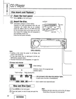 Предварительный просмотр 22 страницы Panasonic CQDFX972U - AUTO RADIO/CD DECK Operating Instructions Manual