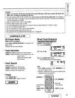 Предварительный просмотр 23 страницы Panasonic CQDFX972U - AUTO RADIO/CD DECK Operating Instructions Manual