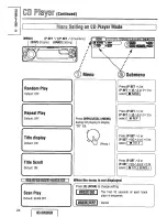 Предварительный просмотр 24 страницы Panasonic CQDFX972U - AUTO RADIO/CD DECK Operating Instructions Manual