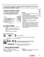 Предварительный просмотр 73 страницы Panasonic CQDFX972U - AUTO RADIO/CD DECK Operating Instructions Manual