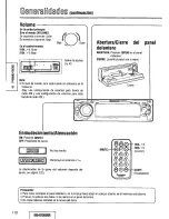 Предварительный просмотр 110 страницы Panasonic CQDFX972U - AUTO RADIO/CD DECK Operating Instructions Manual