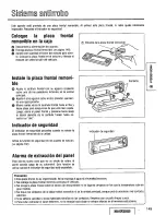 Предварительный просмотр 149 страницы Panasonic CQDFX972U - AUTO RADIO/CD DECK Operating Instructions Manual