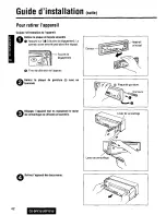 Предварительный просмотр 42 страницы Panasonic CQDP101U - AUTO RADIO/CD DECK Operating Instructions Manual