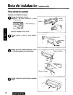 Предварительный просмотр 62 страницы Panasonic CQDP101U - AUTO RADIO/CD DECK Operating Instructions Manual