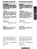 Предварительный просмотр 3 страницы Panasonic CQDP103U - AUTO RADIO/CD DECK Operating Instructions Manual