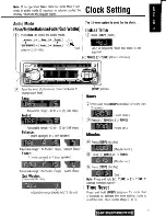 Предварительный просмотр 11 страницы Panasonic CQDP103U - AUTO RADIO/CD DECK Operating Instructions Manual