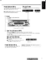 Предварительный просмотр 13 страницы Panasonic CQDP103U - AUTO RADIO/CD DECK Operating Instructions Manual