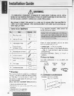 Предварительный просмотр 22 страницы Panasonic CQDP103U - AUTO RADIO/CD DECK Operating Instructions Manual