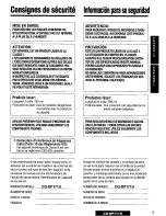 Предварительный просмотр 3 страницы Panasonic CQDP171U - AUTO RADIO/CD DECK Operating Instructions Manual