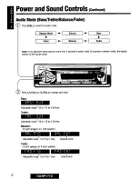 Предварительный просмотр 12 страницы Panasonic CQDP171U - AUTO RADIO/CD DECK Operating Instructions Manual