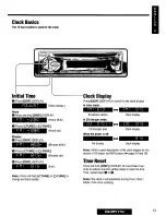 Предварительный просмотр 13 страницы Panasonic CQDP171U - AUTO RADIO/CD DECK Operating Instructions Manual